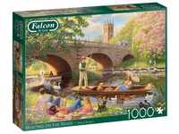 Falcon 11348 Boating on The River 1000 Teile Puzzlespiel, Mehrfarbig,...