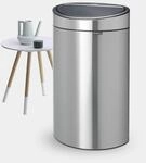 Brabantia 114823 Touch Bin New mit herausnehmbaren Kunststoffeinsatz, 40 L,