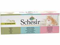 Schesir Cat in Brühe - Katzenfutter nass mit Thunfisch, Hühnerfilet und...