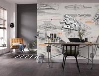 Komar Fototapete STAR WARS BLUEPRINTS | 368 x 254 cm | Tapete, Wand, Dekoration,