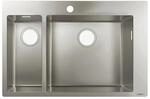 hansgrohe K&uuml;chensp&uuml;le, Einbau 180/450 mm f&uuml;r 800 mm Unterschrank, edelstahl