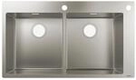 hansgrohe K&uuml;chensp&uuml;le, Einbau 370/370 mm f&uuml;r 900 mm Unterschrank, edelstahl