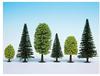 NOCH® Mischwald: 25 Stück Modellbau Bäume jeweils 5 – 14 cm hoch, Modellbau