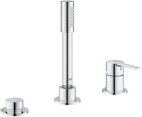 Grohe Lineare Wanne - 3-Loch-Wannenkombination mit Stabhandbrause, chrom...