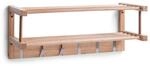 Zeller Wandgarderobe 60 x 24 x 24 cm, Bamboo