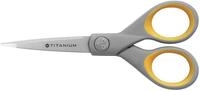 Westcott E-30450 00 Titanium Super Softgrip Schere, 13 cm, grau-gelb - und...