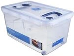LocknLock PP CLASSIC Aufbewahrungsbox mit Deckel und Griffen | 21 L, 456 x 300 x 225