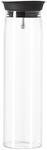 LEONARDO HOME Karaffe Brioso 1 Liter, Glas, Wasserkaraffe mit Deckel, Kurg,