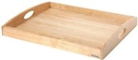 Continenta Tablett aus Gummibaumholz, Fr&uuml;hst&uuml;ckstablett, Holz-Serviertablett,
