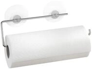 WENKO Static-Loc&reg; K&uuml;chenrollenhalter Chrom Silber gl&auml;nzend