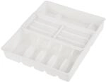 keeeper Besteckkasten mit Schieber 13-Fach, Polypropylen, Wei&szlig;, 38 x 42,5 x...