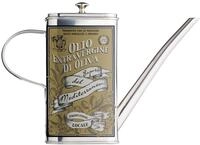 KitchenCraft World of Flavours Oliven&ouml;lspender, Kanne mit Ausgie&szlig;er, Edelstahl, mit