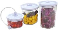 GASTROBACK #46110 Vakuumier-Beh&auml;lterset 3 tlg. (rund), Inhalt: 700&thinsp;ml,...