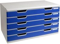 Exacompta 322003D Schubladenbox und Ablagesystem Modulo DIN A3 mit 5 Schubladen...