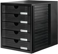 HAN Schubladenbox SYSTEMBOX mit 5 geschlossenen Schubladen f&uuml;r Unterlagen bis...