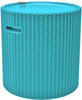 Keter 17200045 Kühlbox/Beistelltisch Cool Stool, Rattanoptik, Kunststoff, braun