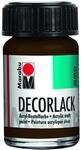 Marabu 11300039045 - Decorlack Acryl Dunkelbraun 045, 15 ml, hochgl&auml;nzender