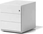 BISLEY Rollcontainer Note mit Griffleiste, 3 Universalschubladen, Metall, 696