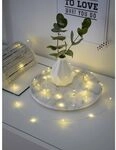 Konstsmide Micro LED Lichterkette, 6h Timer, 20 warm wei&szlig;e Dioden,