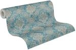 A.S. Cr&eacute;ation Vliestapete 10,05 m x 0,53 m mit floralen Ornamenten - Blau,...