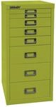 BISLEY MultiDrawer, 29er Serie, DIN A4, 8 Schubladen, Metall, 604 Gr&uuml;n, 38 x 27.9 x