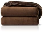 Amago - Kuscheldecke, Cashmere-Feeling, 220 x 240 cm - Schoko