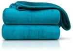 Amago - Kuscheldecke, Cashmere-Feeling, 180 x 220 cm - Petrol