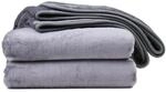Amago - Kuscheldecke, Cashmere-Feeling, 180 x 220 cm - Anthrazit