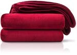 Amago - Kuscheldecke, Cashmere-Feeling, 220 x 240 cm - Bordeaux
