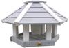 HABAU Vogelhaus "Ottawa" mit Silo und Ständer, grau-weiß