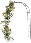 Relaxdays Torbogen Rankhilfe f&uuml;r Kletterpflanzen und Rosen 240 cm, Rosenbogen...