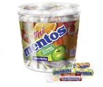 Mentos Fruit Mix Bucket, Eimer mit 120 Mini-Rollen a 5 Frucht-Dragees,...