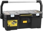 STANLEY Tools Werkzeugtrage 2-in-1 Set (67 x 32 x 25 cm, mit Organizeraufsatz, beide