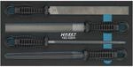 HAZET Feilen-Satz 163-426/4 I 4-teiliges Set mit 1x Flachstumpf, 1x Halbrund,...