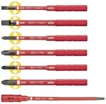 Wiha Bit Set slimBit electric gemischt mit slimBit Halter 7-tlg. (36079)