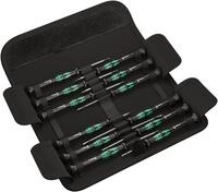 Wera Kraftform Micro Elektroniker Schraubendrehersatz, 12-teilig, Mehrfarbig,