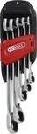 KS Tools 503.5905 DUO GEAR Ringmaulschl&uuml;ssel-Satz,Maul-Ratschenfunktion,5-tlg.,