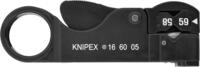 KNIPEX Abisolierwerkzeug f&uuml;r Koaxialkabel in Blister 105 mm, 16 60 05 SB