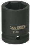 KS Tools 515.1727 1" Sechskant-Kraft-Stecknuss, kurz, 27mm