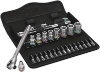 Wera 05004020001 8100 SA 10 Zyklop Metal-Knarrensatz, Durchsteckvierkant, 1/4...