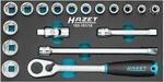 HAZET Steckschl&uuml;ssel-Satz 163-191/18, 18-teilges Set, Antrieb: Vierkant hohl...