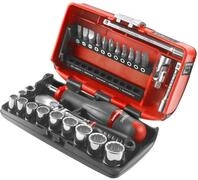 FACOM 1/4 Zoll Steckschl&uuml;ssel Satz, 12kt, 27 Teilig, 1 St&uuml;ck, RL.NANO112