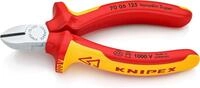 KNIPEX Seitenschneider isoliert mit Mehrkomponenten-H&uuml;llen, VDE-gepr&uuml;ft verchromt