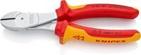 KNIPEX Kraft-Seitenschneider auf SB-Karte isoliert mit Mehrkomponenten-H&uuml;llen,