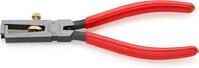 KNIPEX Abisolierzange mit &Ouml;ffnungsfeder, universal mit Kunststoff &uuml;berzogen schwarz