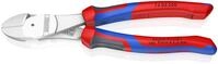 KNIPEX Kraft-Seitenschneider mit Comfort-Griffen verchromt 200 mm, 74 05 200