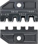 KNIPEX Crimpeinsatz f&uuml;r unisolierte, offene Steckverbinder (2,8 + 4,8 mm...