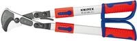 KNIPEX Kabelschere (Ratschenprinzip) mit Teleskopschenkeln mit