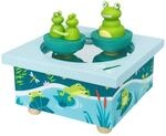 Trousselier 6295005 Spieluhr mit tanzenden Figuren f&uuml;r Kinder, Fr&ouml;sche, magnetisch,