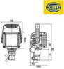 HELLA - LED-Arbeitsscheinwerfer - Power Beam 3000 - 12/24V - 3000lm -